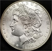 1886-P US Morgan Silver Dollar BU Gem