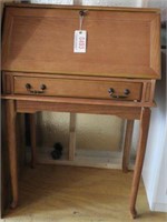 Contemporary Oak slant front single drawer