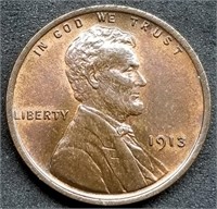 1913-P Lincoln Wheat Cent BU From Set