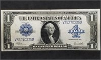 1923 US $1 Silver Certificate Horseblanket Banknot