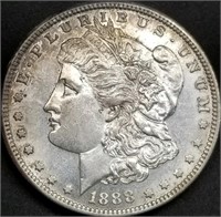 1888-S US Morgan Silver Dollar BU Gem, Key Date