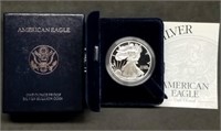 1997 US 1oz Proof Silver Eagle w/Box & Papers