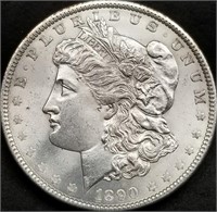 1890-P US Morgan Silver Dollar BU Gem