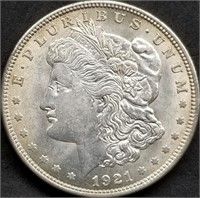 1921 US Morgan Silver Dollar BU