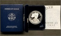 2003 US 1oz Proof Silver Eagle w/Box & Papers