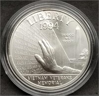 Scarce 1994 Vietnam Vets BU Silver Dollar