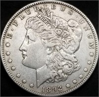 1892-O US Morgan Silver Dollar AU+ from Set