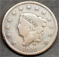 1826 Coronet Head Large Cent from Set