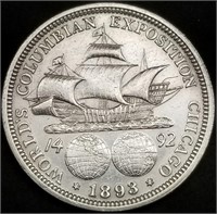 1893 Columbian Expo Silver Comm. Half Dollar BU