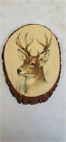 Whitetail deer plaque
