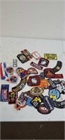 Large group of biker patches