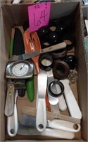 2 box lots of kitchen utensils