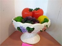 Fruit bowl and pitcher and bowl