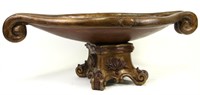 GILDED PLASTER COMPOTE