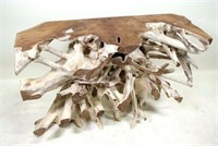 NATURAL CUT ROOT CONSOLE TABLE