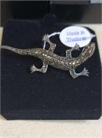 Silver Lizard Pendant Made in Thailand