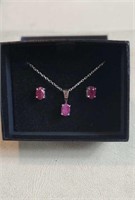 Silver Necklace & Earring Set