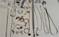 Assorted Jewelry broken/missing/stones/tangled