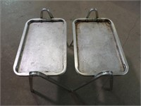 Pair of Aluminum Stacking Trays