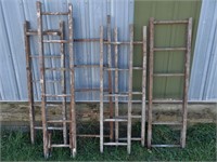 6 Sections of Wood Ladder