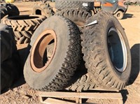 (4) 9.00 x 20  Truck Tires & Rims #