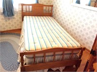 Twin Bed and Mattress Set