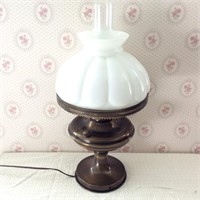 Modern Electric Lamp with Glass Shade
