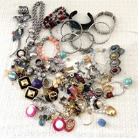 Jewelry Lot, Earrings, Pins, Bracelets