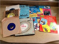 Lot of (10) 45 RPM Records, Childrens, Disney Clas