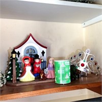 Closet Shelf Lot, Christmas Décor, Figurine