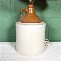 Stoneware Jug Converted to a Lamp