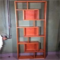 Mid Century Styled Pine Display Cabinet