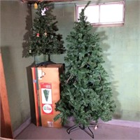 (2) Artificial Christmas Trees