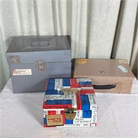 (3) Small Size Metal Storage Boxes