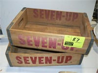 2 SEVEN-UP BOXES