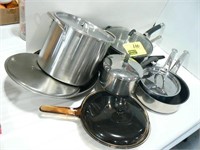 GROUP POTS AND PANS, JAMIE OLIVER T-FAL PAN,