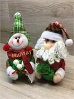 SANTA AND SNOWMAN DECORATOR BOXES