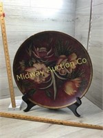 LARGE DECORATOR PLATE WITH STAND