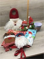 SNOWMEN BOXES/ SANTA DOOR HANGER/ MISC CHRISTMAS D