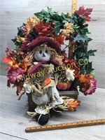 WREATH WITH GIRL SCARECROW