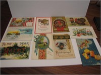 10 Antique Post Cards