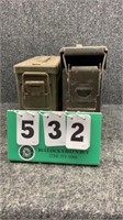 Pair of Metal Ammunition Boxes