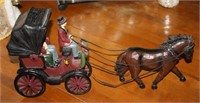 Resin Horse & Carriage 18L