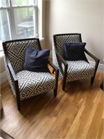 Pair of contemporary side chairs