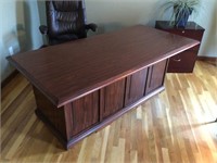 Cherry executive desk and chair