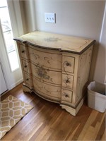 Tole painted cabinet