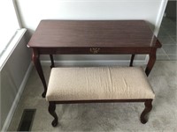 Cherry desk and bench