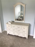 Painted triple dresser