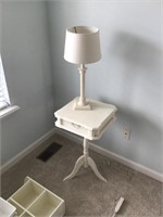 Small end table and lamp