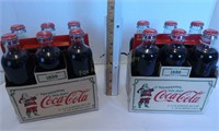 Circa 1899 Limited Edition Coke Bottles/Carriers